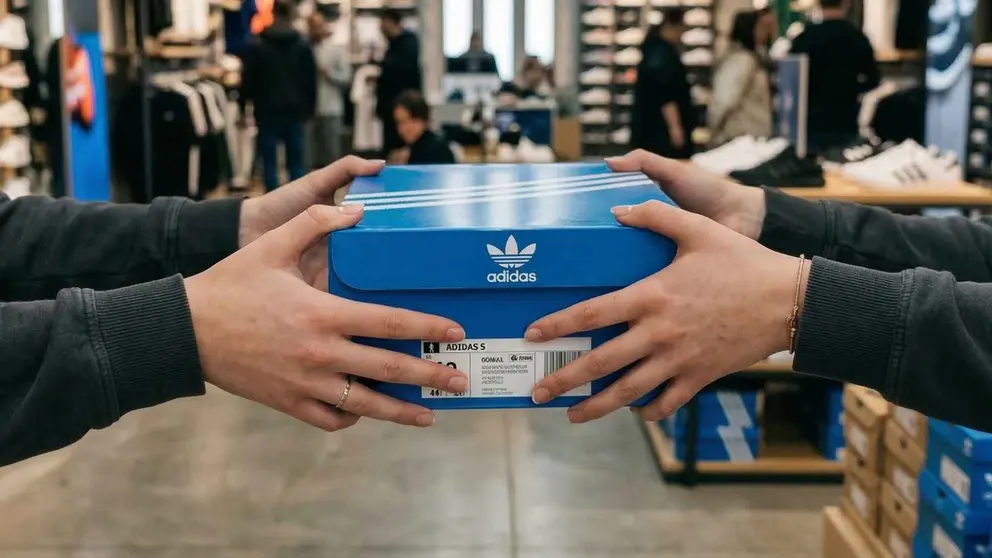 Caja de zapatillas de Adidas