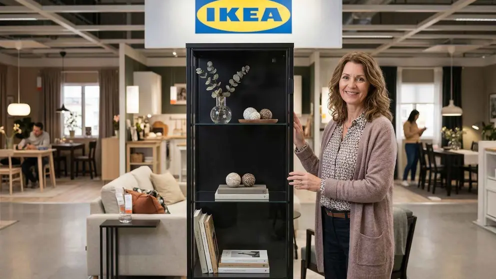 Ikea busca hacer del sal&oacute;n una zona de museo personal con muebles tan bonitos como estas dos vitrinas minimalistas
