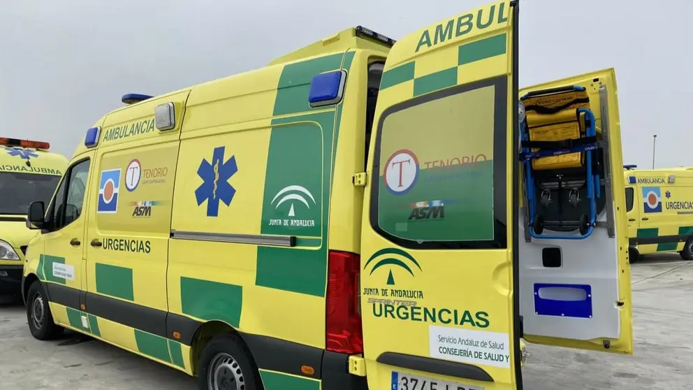 Una ambulancia del servicio de urgencias