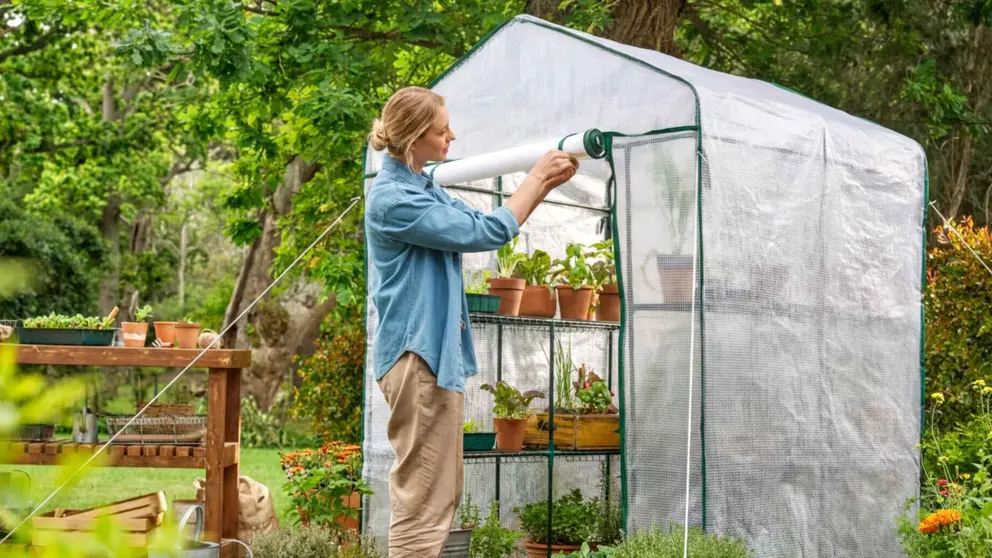Invernadero transitable con pel&iacute;cula de malla GRS, Parkside de Lidl