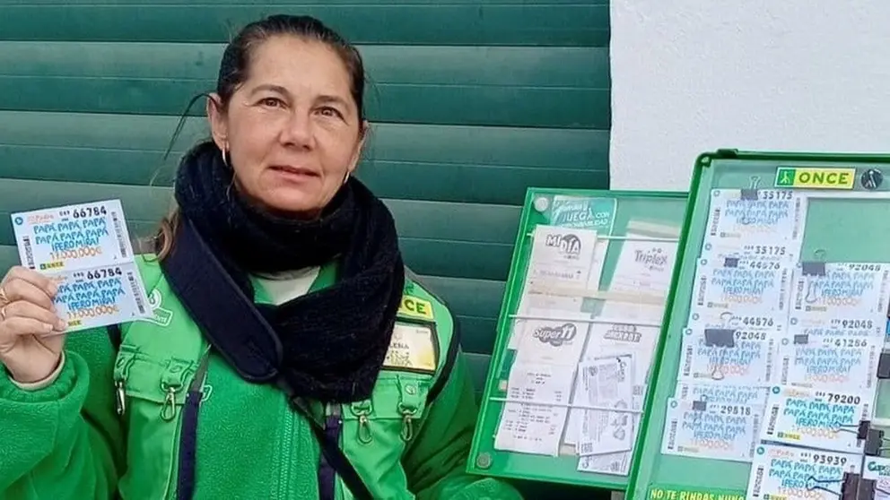 Elena Vega, vendedora de la ONCE en Chiclana