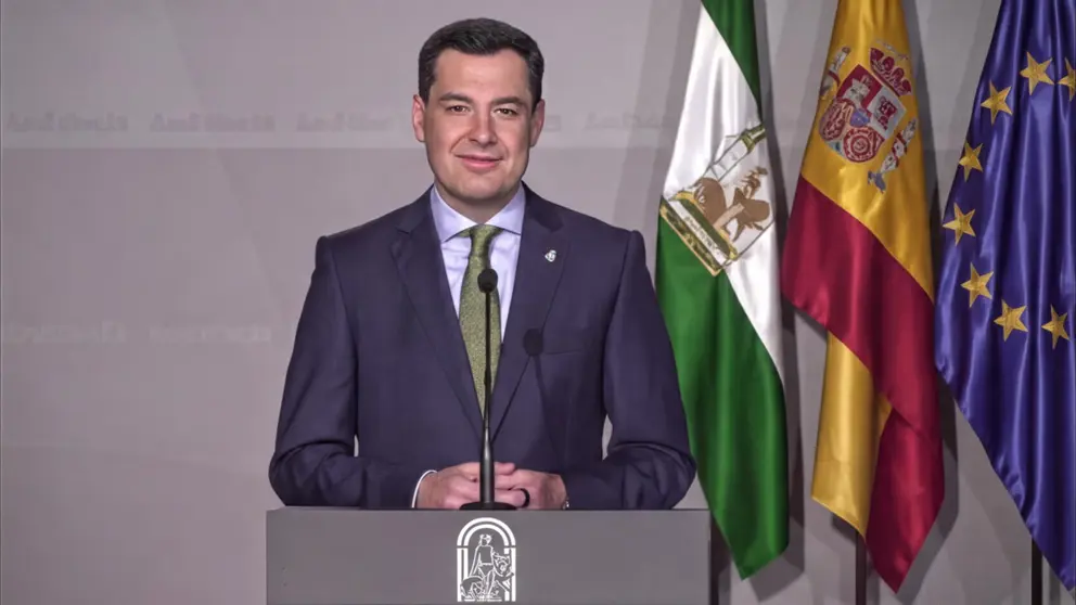 Comparecencia de Juanma Moreno