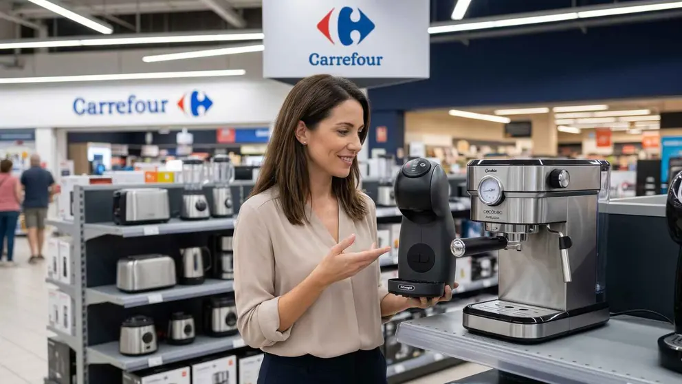 Cafeteras rebajadas en Carrefour