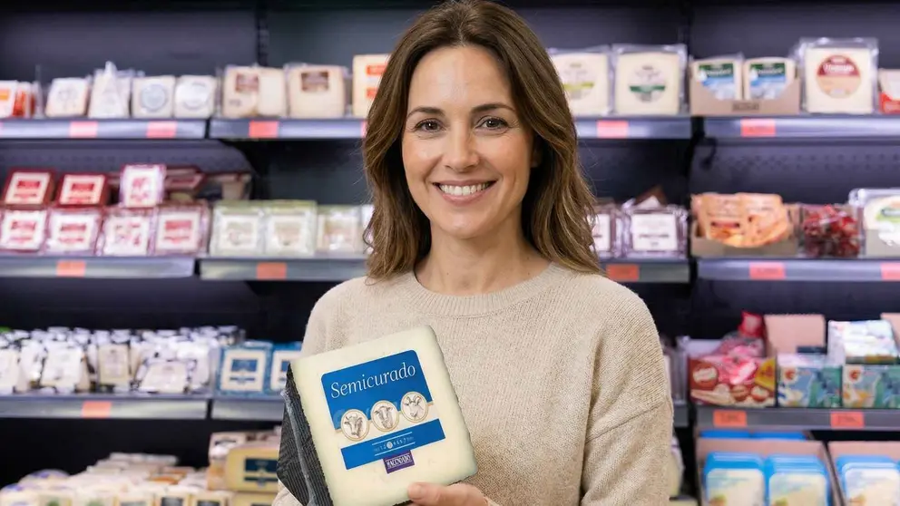 Queso semicurado mezcla, Hacendado de Mercadona