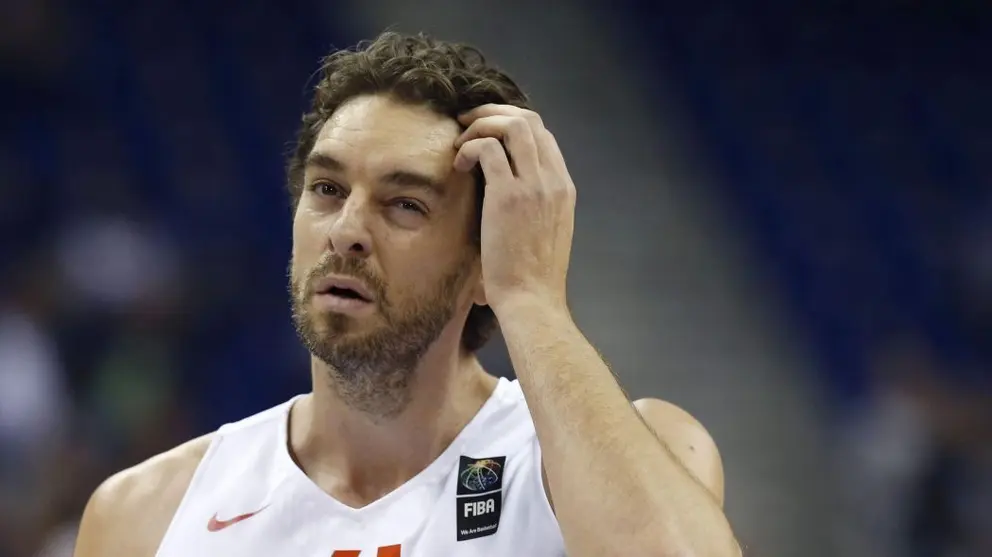 Pau Gasol durante el Eurobasket disputado en Francia.