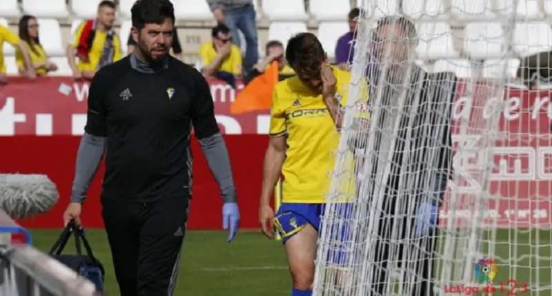 Salvi S&aacute;nchez tuvo que retirarse lesionado el domingo.