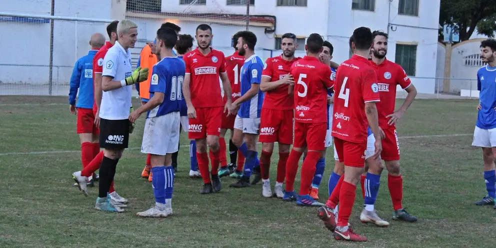 Xerez CD vs Xerez Deportivo FC,/ 1-12-2018./ Alejandro Jim&eacute;nez