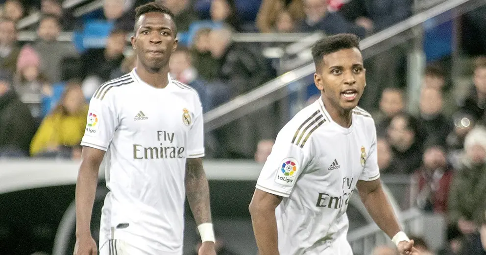 Vinicius Jr. y Rodrygo, jugadores del Real Madrid. /ELMIRA