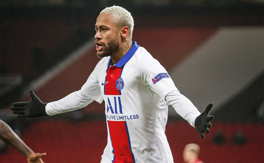 Neymar Jr. celebra un gol con el PSG
