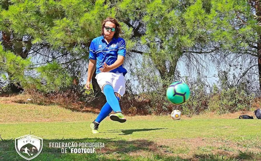 Fernando Ruano compitiendo con el Xerez Deportivo Footgolf