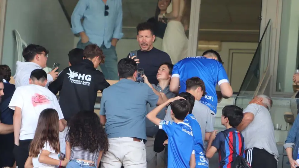 Cholo Simeone en Chap&iacute;n