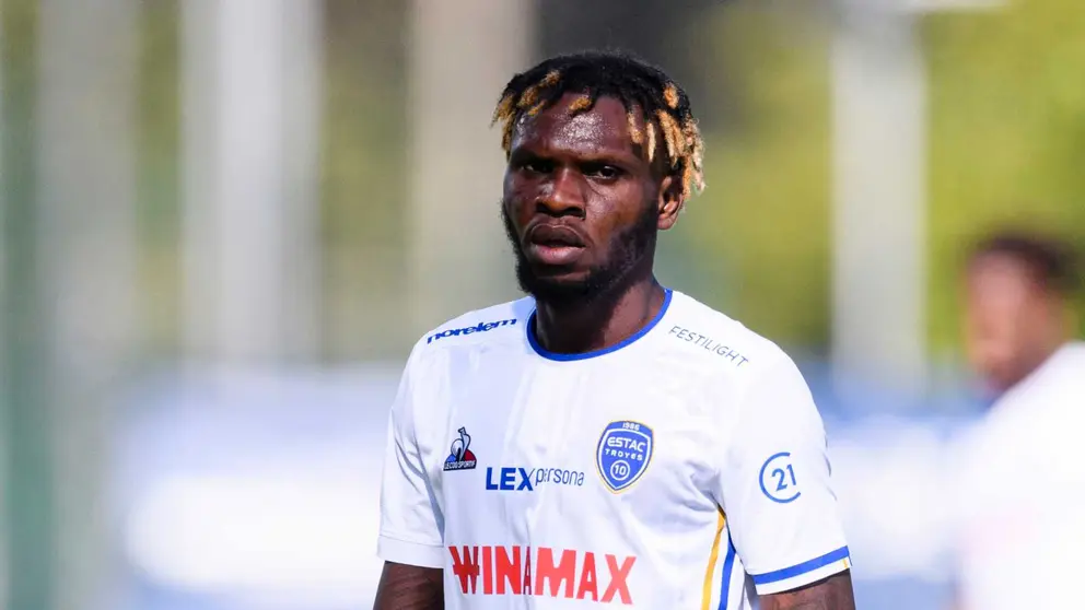 Rominigue Kouam&eacute;, jugador del Troyes que fichar&aacute; por el C&aacute;diz CF en el &uacute;ltimo d&iacute;a de mercado