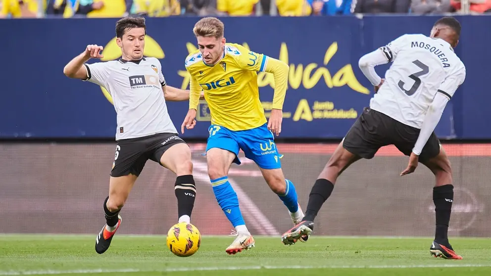 Robert Navarro en el C&aacute;diz CF - Valencia CF | Salvador L&oacute;pez Medina para El MIRA