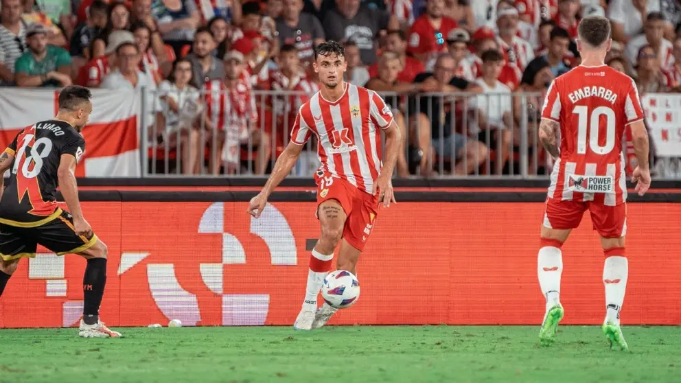Marc Pubill en el UD Almer&iacute;a - Rayo Vallecano