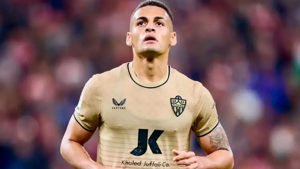 Kaiky Fernandes, el jugador de la UD Almer&iacute;a que la est&aacute; rompiendo en el Albacete Balompi&eacute;