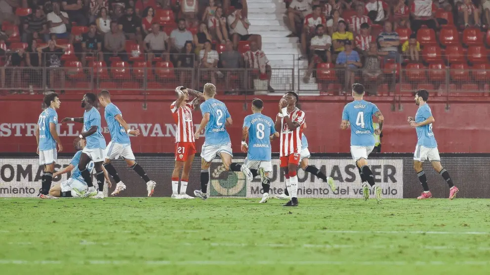 Imagen del UD Almer&iacute;a - RC Celta de Vigo de la primera vuelta