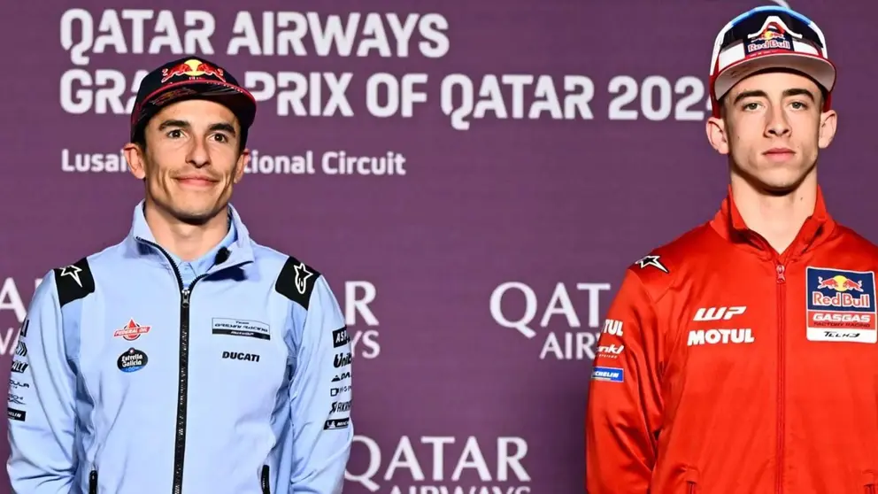 Marc M&aacute;rquez y Pedro Acosta. motogp.com