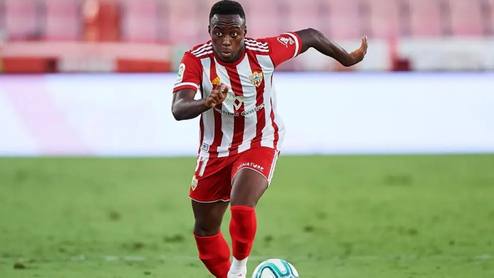 Arvin Appiah, jugador de la UD Almer&iacute;a cuyo traspaso cost&oacute; m&aacute;s de ocho millones de euros