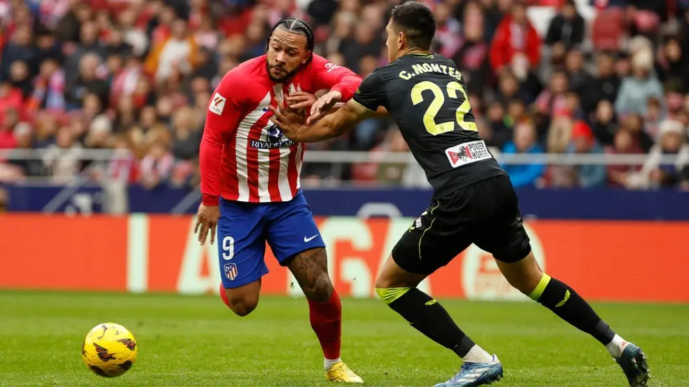C&eacute;sar Montes y Memphis Depay en el Atl&eacute;tico de Madrid - UD Almer&iacute;a