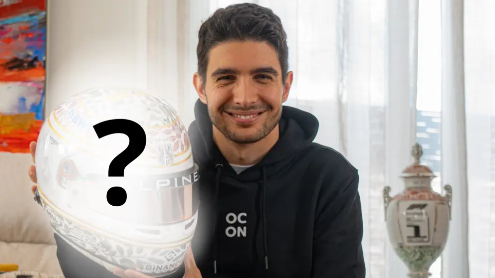 Esteban Ocon presenta su nuevo casco para el Gran Premio de Humgr&iacute;a | X Esteban Ocon