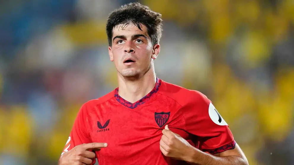 Juanlu S&aacute;nchez celebra su gol en el UD Las Palmas - Sevilla FC | Foto: Sevilla FC