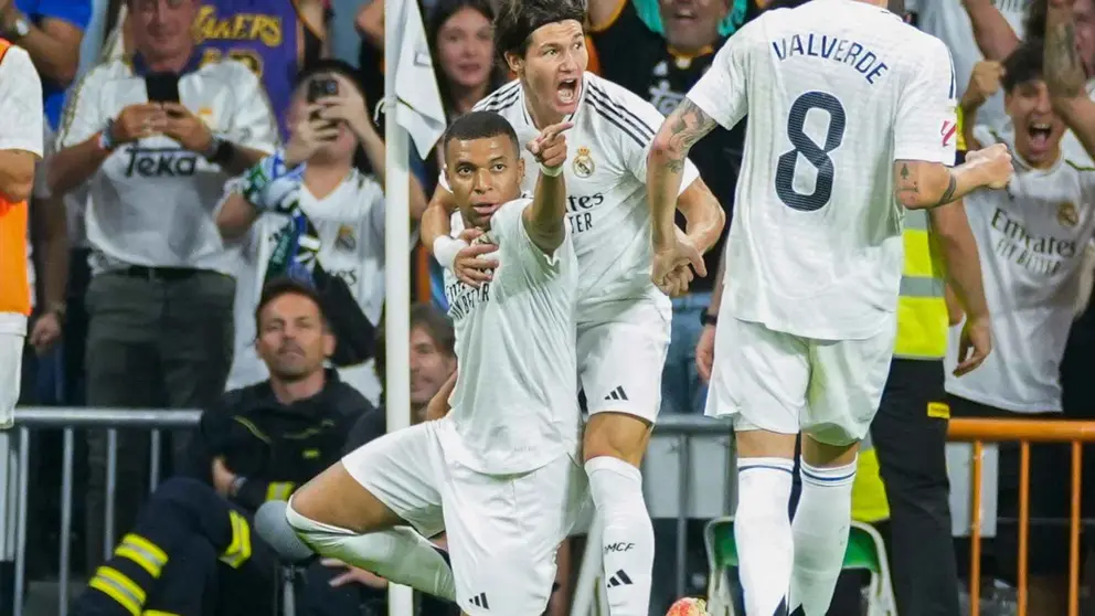 Gol de Kylian Mbapp&eacute; en el Real Madrid - Real Betis | Foto: LaLiga