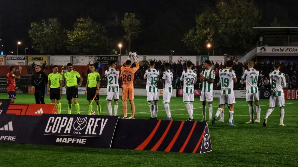 Los jugadores del C&oacute;rdoba CF antes de jugar la primera ronda de la Copa del Rey | CCF