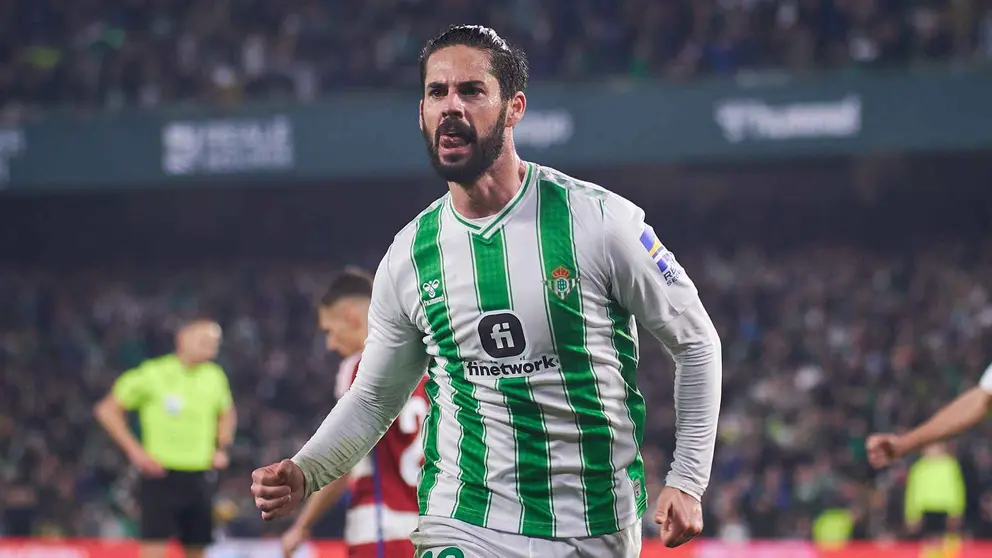 Isco Alarc&oacute;n celebra un gol con el Real Betis | Salvador L&oacute;pez Medina para El MIRA