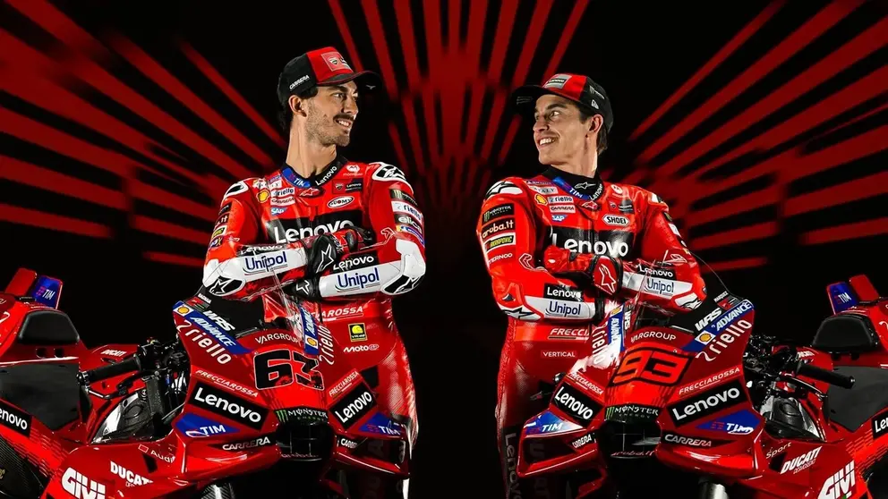 Presentaci&oacute;n equipo Ducati Lenovo Team con Pecco Bagnaia y Marc M&aacute;rquez | motogp.com