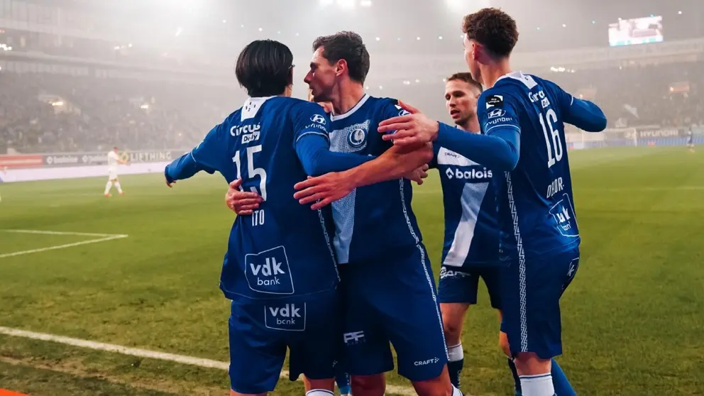 Los jugadores del KAA Gent celebran un gol | KAA