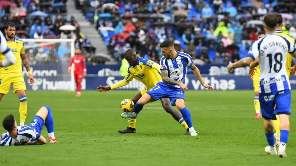 Moussa Diakit&eacute; en el M&aacute;laga CF - C&aacute;diz CF | CCF