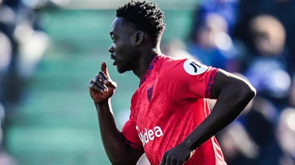 Akor Adams en su debut con el Sevilla FC | SFC