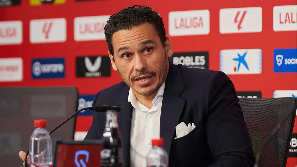 Jos&eacute; Mar&iacute;a del Nido Carrasco en la presentaci&oacute;n de Garc&iacute;a Pimienta con el Sevilla FC | Salvador L&oacute;pez Medina para El MIRA