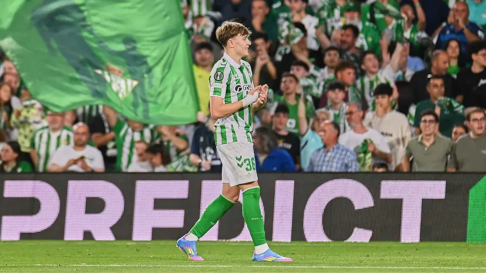 Gol de Jes&uacute;s Rodr&iacute;guez en el Real Betis - Jagiellonia | Salvador L&oacute;pez Medina para El MIRA