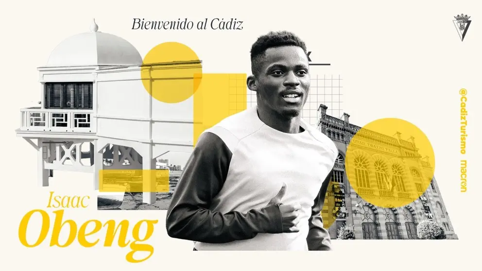 Anuncio oficial del fichaje de Isaac Obeng por el C&aacute;diz CF | CCF