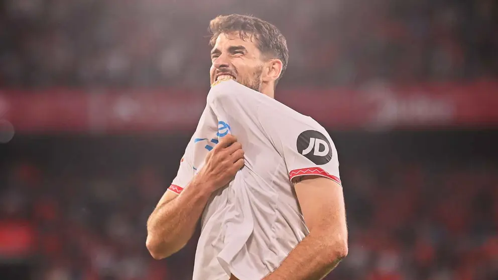 Garc&iacute;a Pascual celebra su gol en el Sevilla FC - UD Las Palmas | Salvador L&oacute;pez Medina para El MIRA