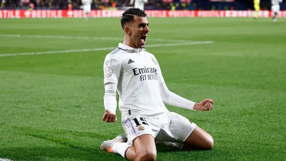 Dani Ceballos celebra un gol anotado con el Real Madrid | RM