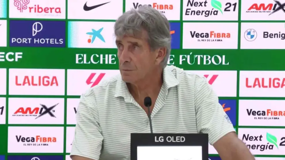 Manuel Pellegrini en la rueda de prensa del Elche - Real Betis | Real Betis TV