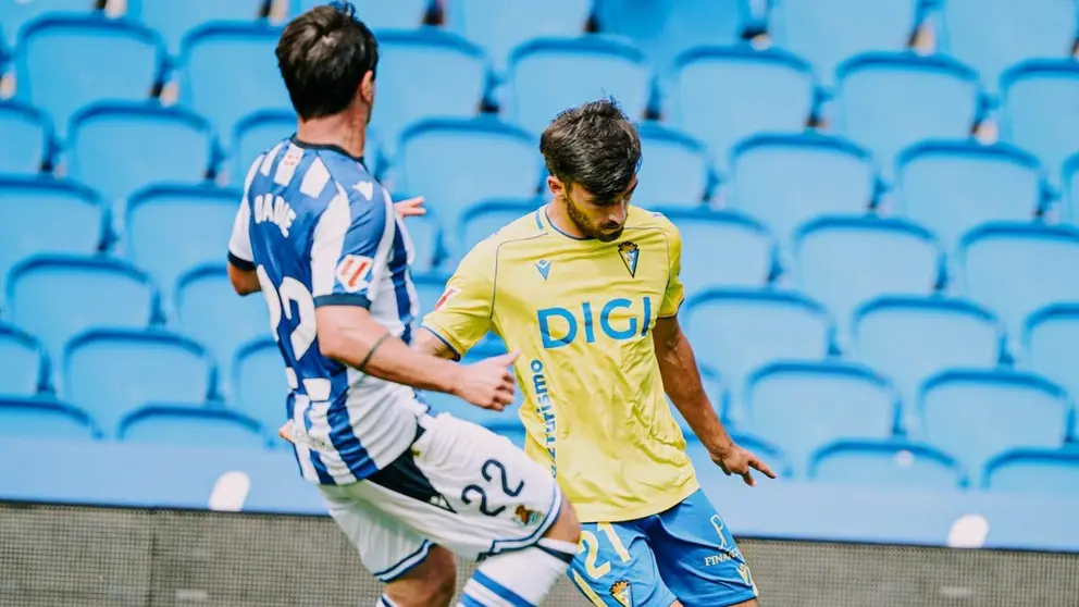 Mario Climent en el Real Sociedad B - C&aacute;diz CF | CCF