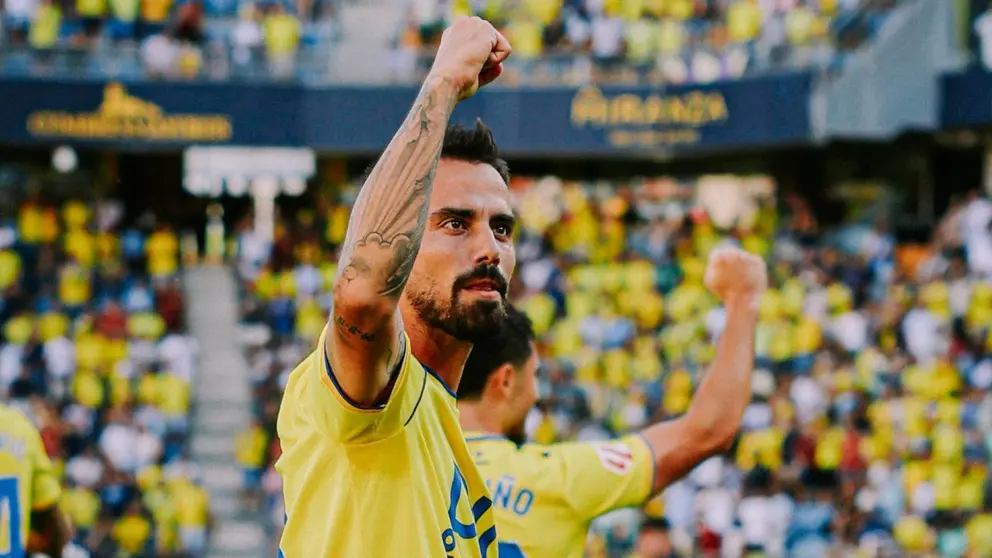 Suso Fern&aacute;ndez celebra su gol en el C&aacute;diz CF - SD Eibar | CCF