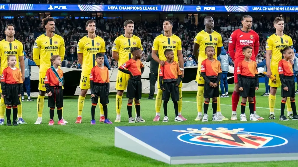 Los jugadores del Villarreal CF antes del partido de Champions League contra el Tottenham | VCF