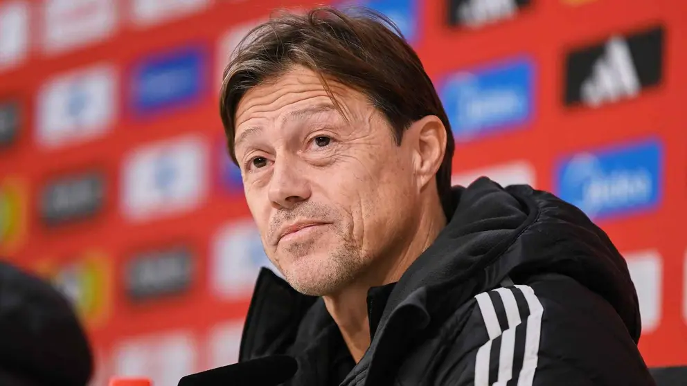 Mat&iacute;as Almeyda, entrenador del Sevilla FC, en rueda de prensa | Salvador L&oacute;pez Medina