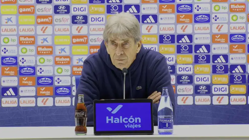 Manuel Pellegrini en la rueda de prensa post al Real Oviedo - Real Betis | LaLiga