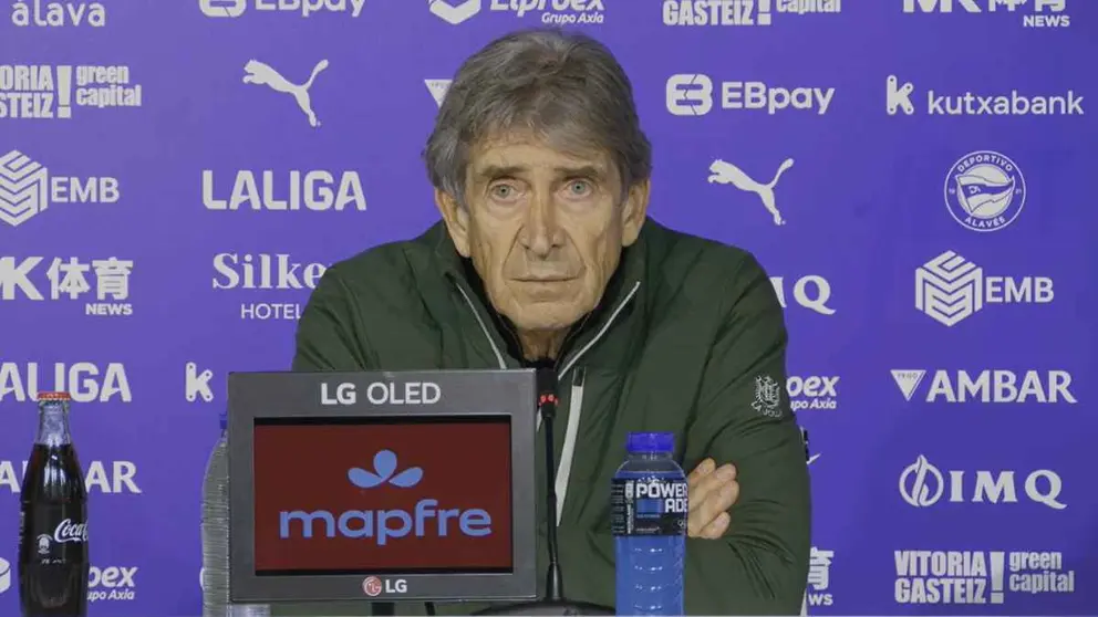 Manuel Pellegrini en la rueda de prensa post al Alav&eacute;s - Real Betis | LaLiga