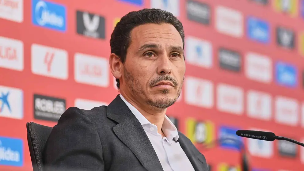 Del Nido Carrasco, presidente del Sevilla FC, en rueda de prensa | Salvador L&oacute;pez Medina para El MIRA