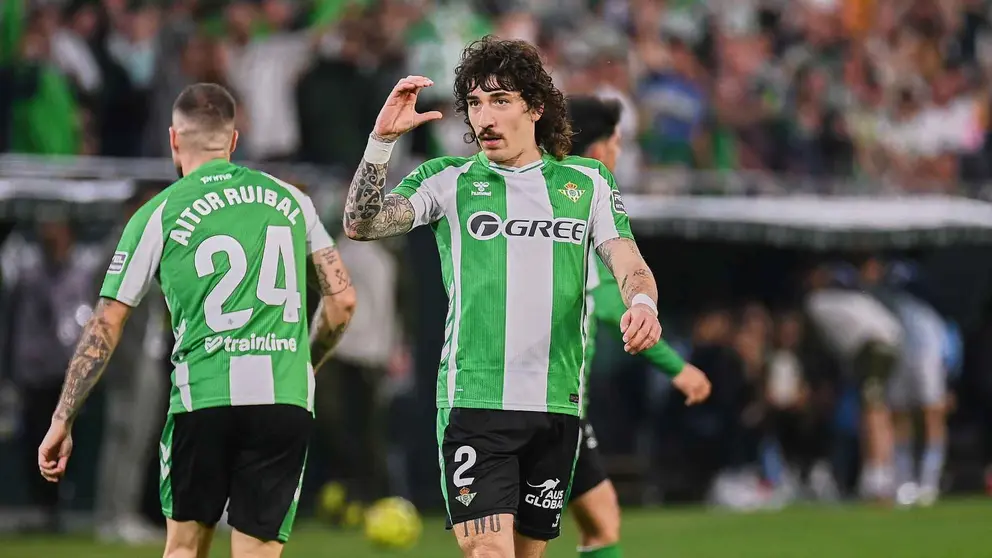 H&eacute;ctor Beller&iacute;n celebra su gol en el Real Betis - Celta de Vigo | Salvador L&oacute;pez Medina