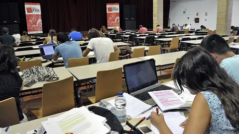 Sala de estudio en la Sala Pa&uacute;l, Jerez | Imagen de archivo 2014