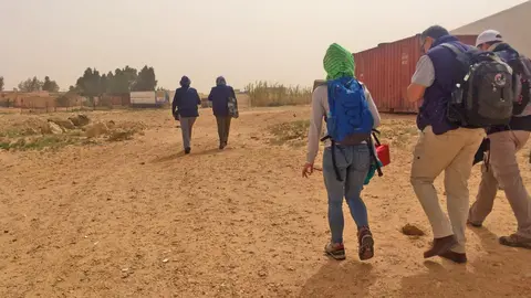 Voluntarios durante la expedici&oacute;n del pasado marzo