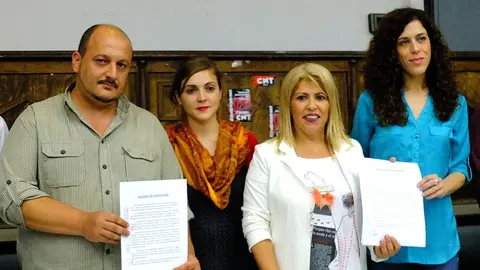 Firma de acuerdo de investidura y apoyo de Izquierda Unida de Jerez con el PSOE de Mamen S&aacute;nchez
