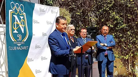 Antonio Sanz, delegado del Gobvierno en Andaluc&iacute;a, durante un acto celebrado hoy en Jerez